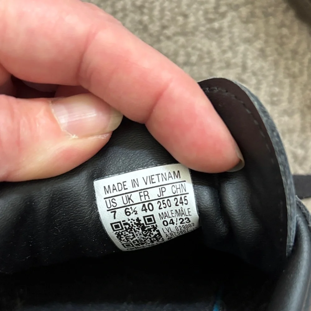 Adidas Black and White Athletic Shoes - Picture 4 of 5